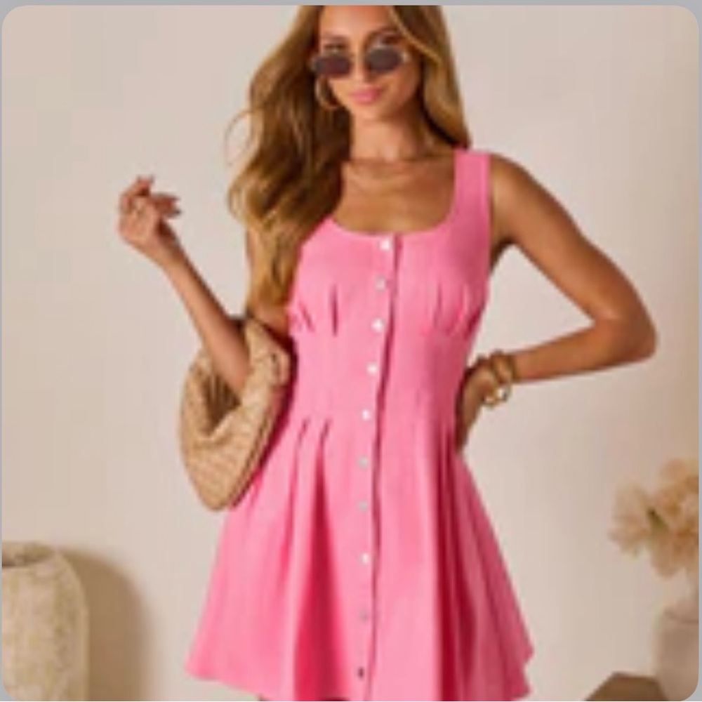 VICI Karoline Cinched Waist Mini Dress